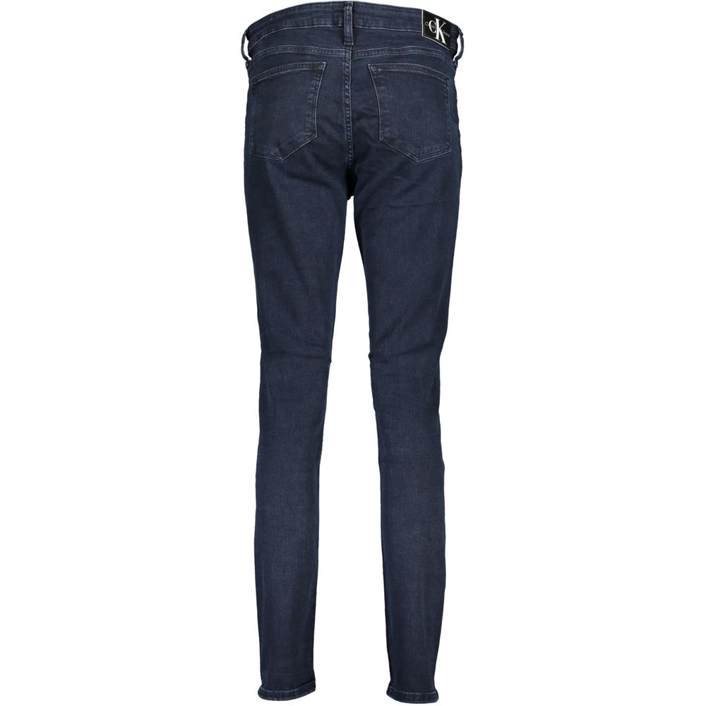 Calvin Klein - Pantalón vaquero skinny de algodón azul para mujer