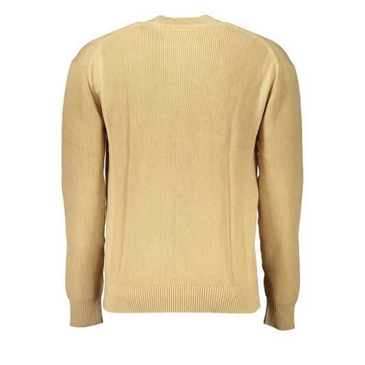Suéter de hombre de algodón beige Calvin Klein