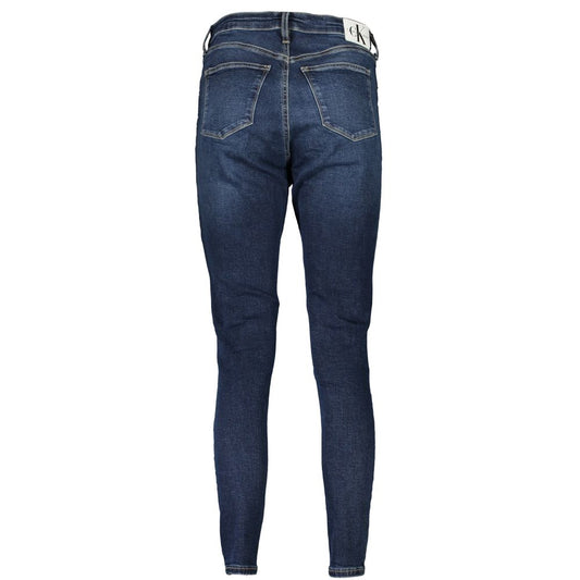 Jeans de algodón azul Calvin Klein para mujer