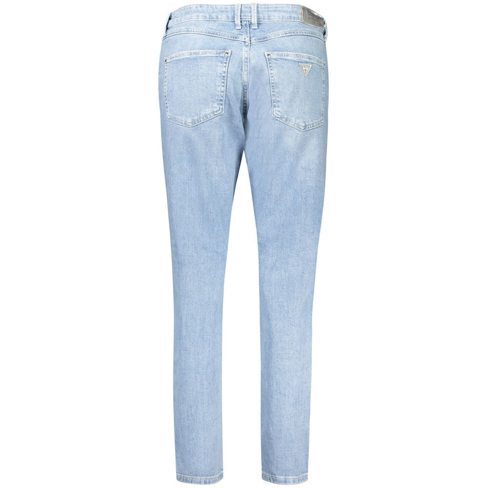 Guess Jeans Azzurro Jeans de algodón para mujer