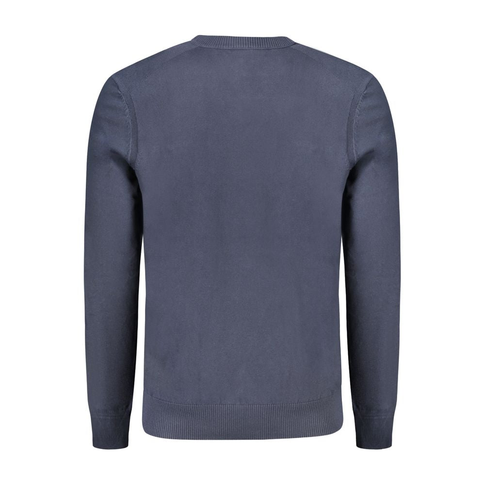 Camiseta de manga larga de algodón azul para hombre Hugo Boss