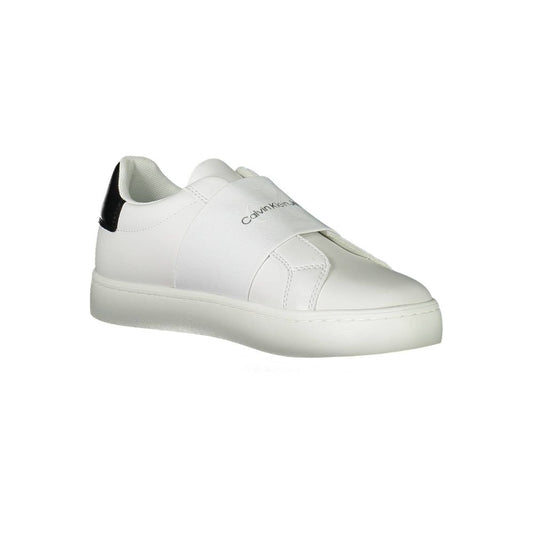 Calvin Klein Zapatillas de Poliéster Blanco para Mujer