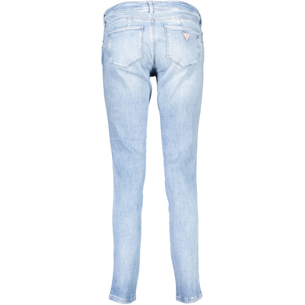 Guess Jeans Azzurro Vaqueros de algodón orgánico para mujer