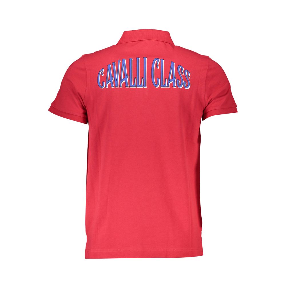 Polo de algodón rojo Cavalli Class