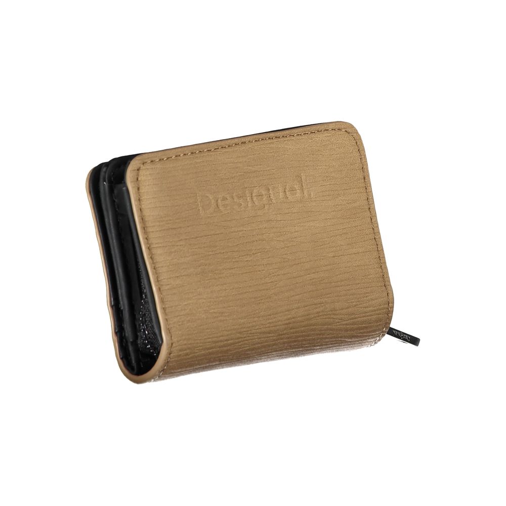 Portefeuille pour femme Desigual marron en polyuréthane