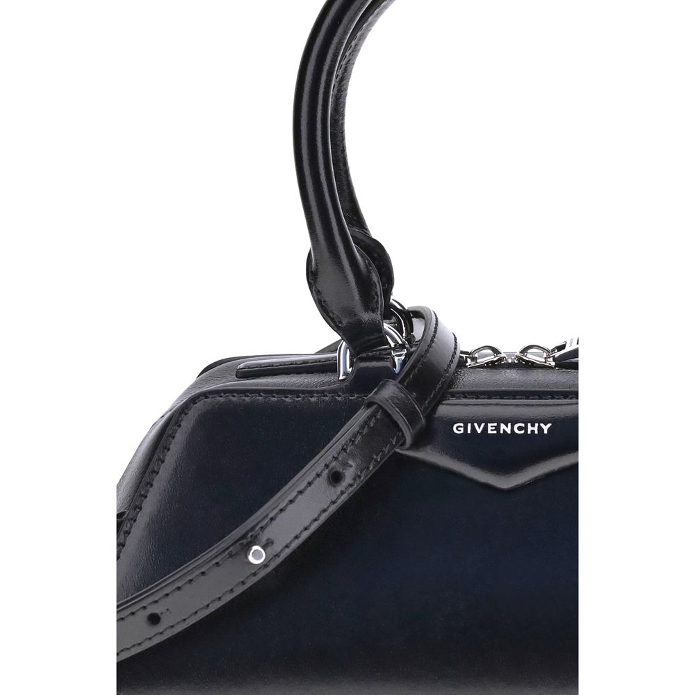 Bolso de mano Givenchy de piel de becerro negra Bos Taurus