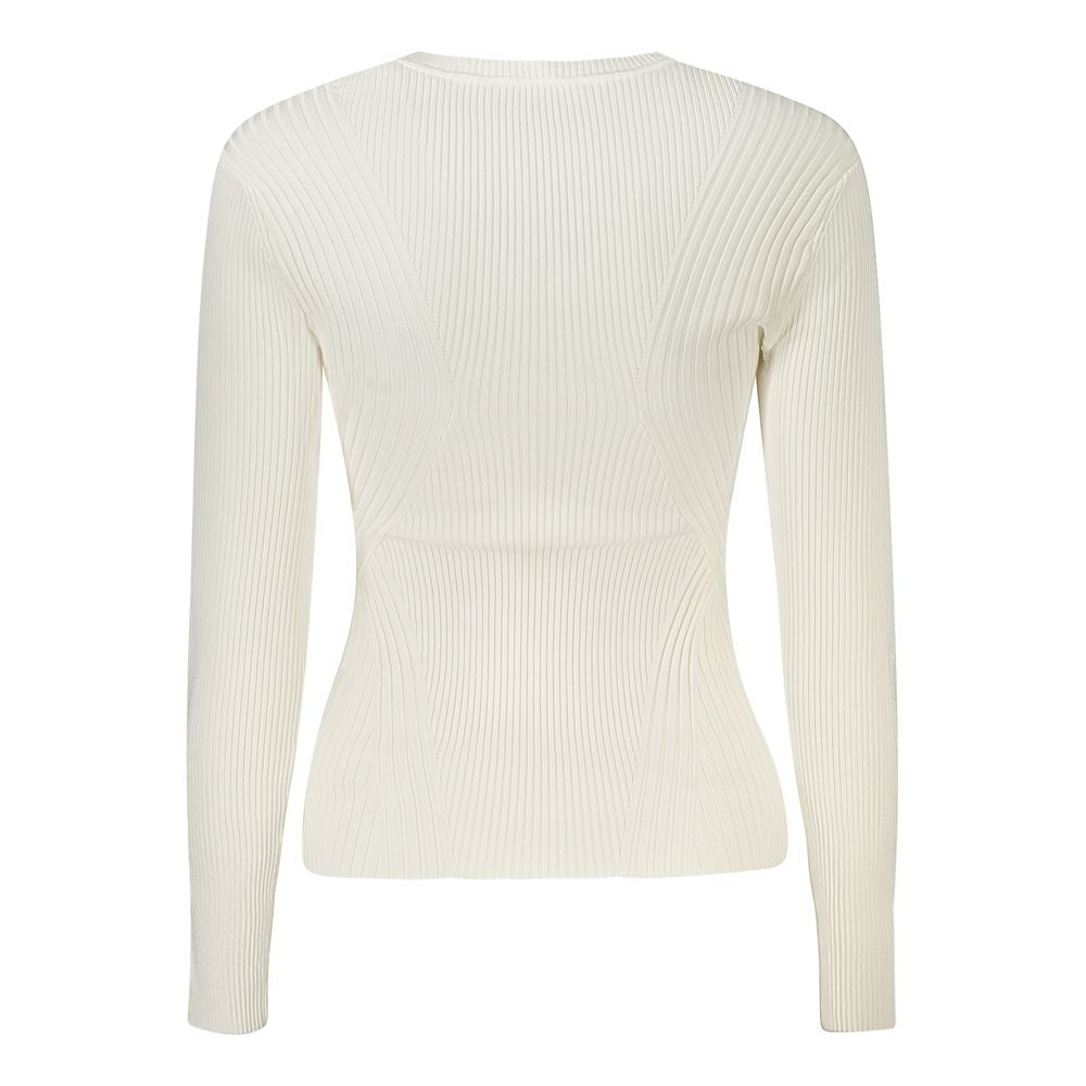 Suéter Guess de viscosa blanco para mujer