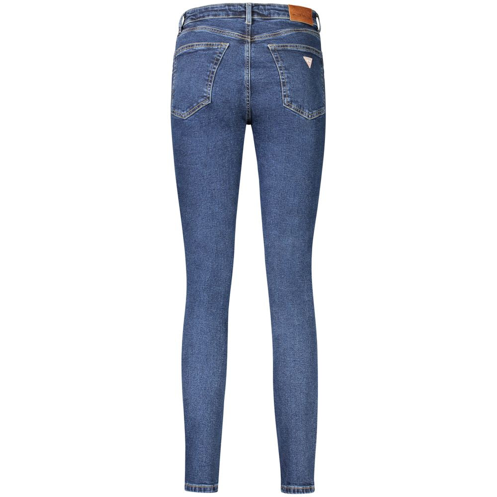 Guess Jeans Blu Cotton Vaqueros ajustados para mujer