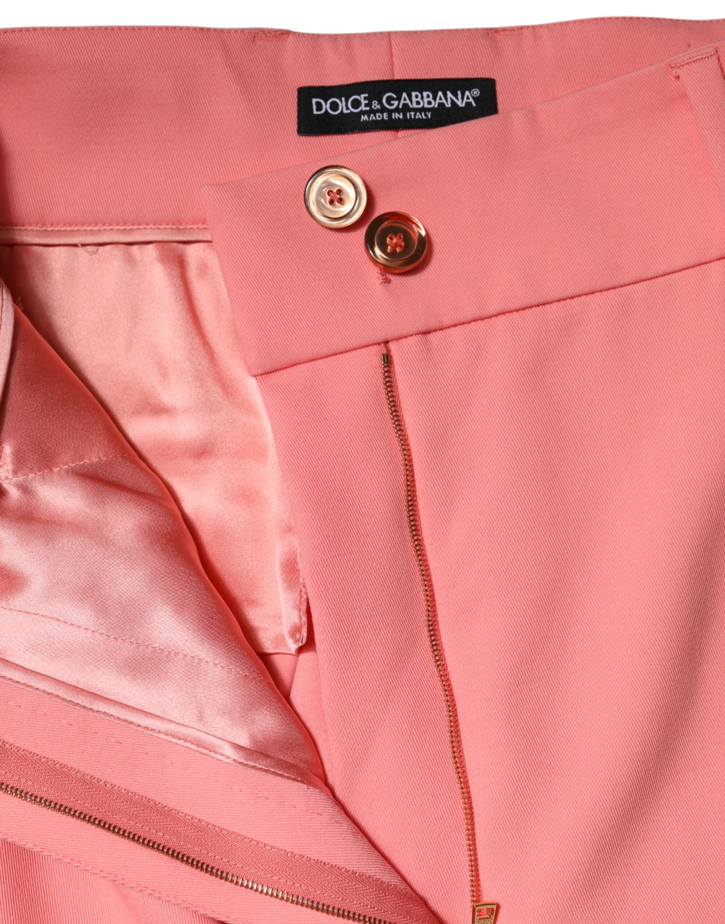 Pantalones pitillo de talle alto Dolce & Gabbana rosas