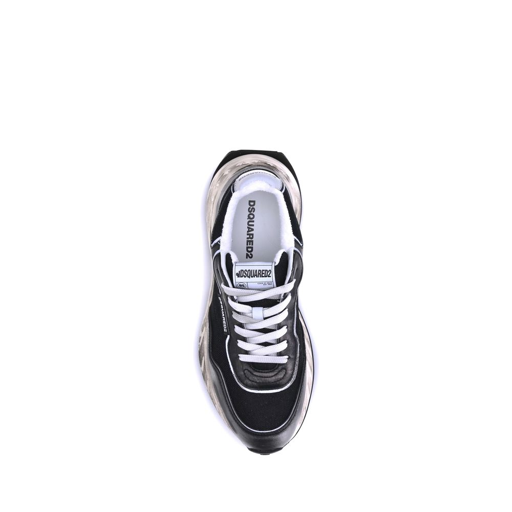 Zapatillas deportivas Dsquared² negras de piel de becerro Bos Taurus