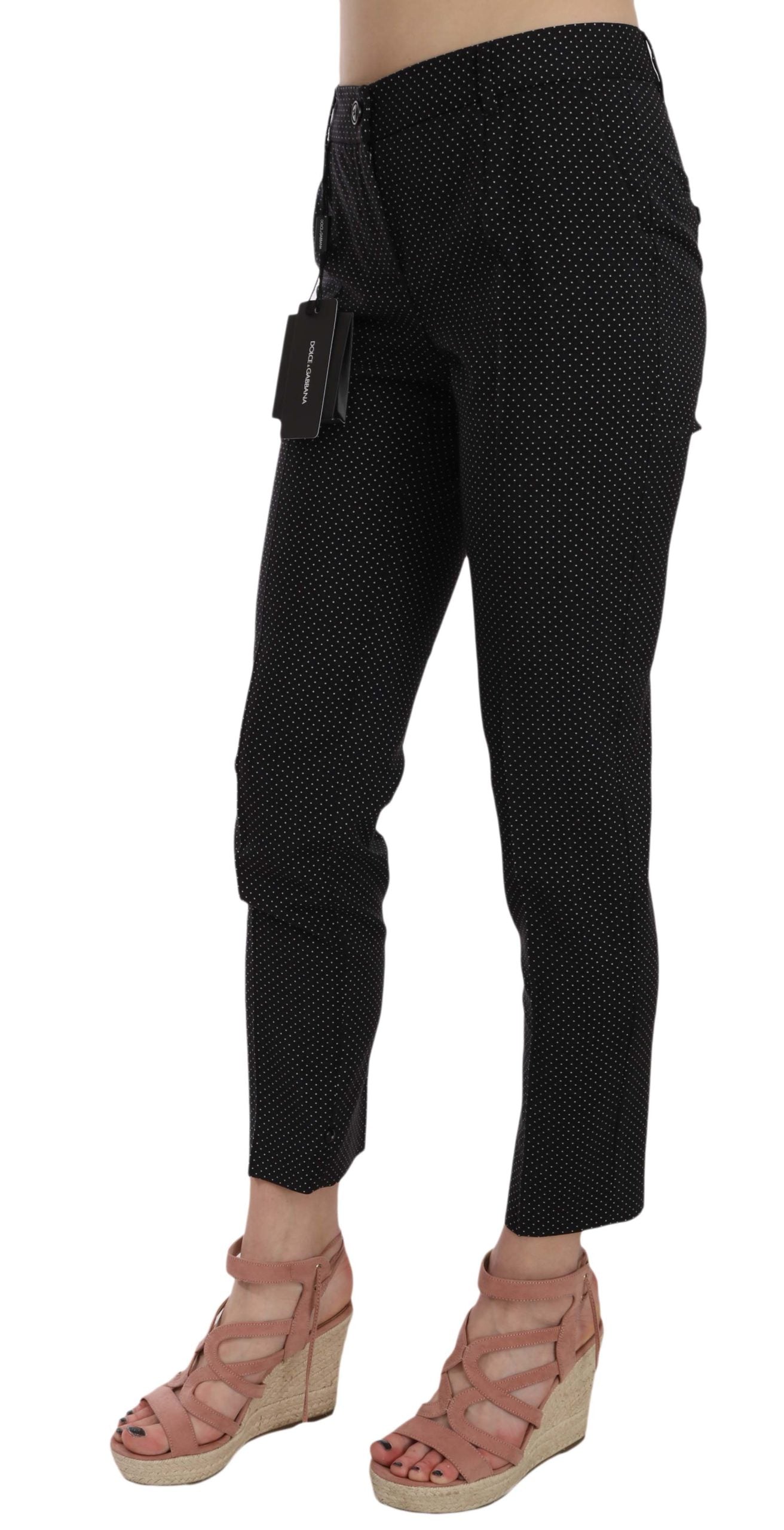 Pantalones capri ajustados estampados de lunares Dolce & Gabbana