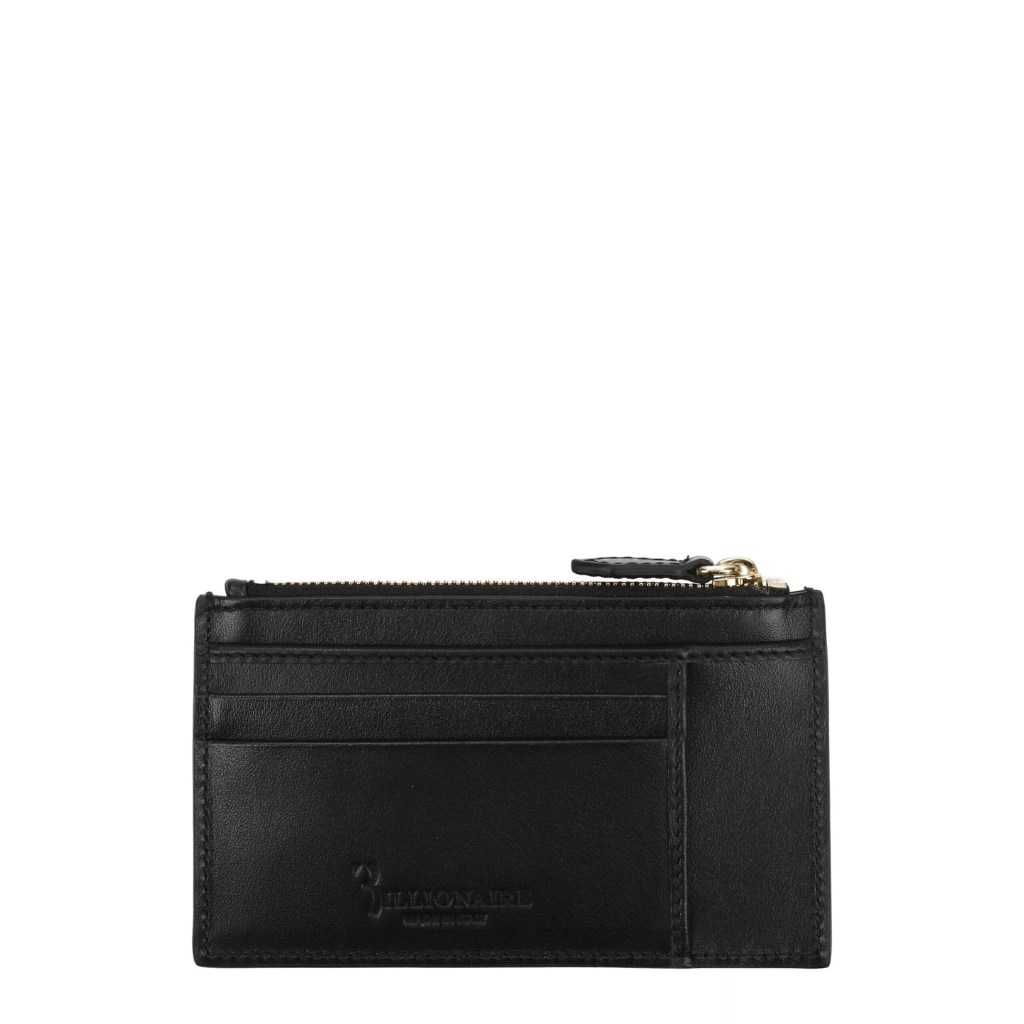 Tarjetero Billionaire Italian Couture de cocodrilo negro