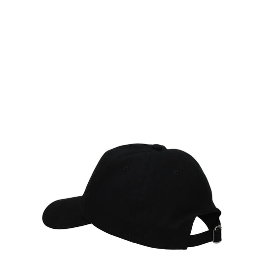 Valentino Garavani Gorra De Béisbol De Algodón Negro