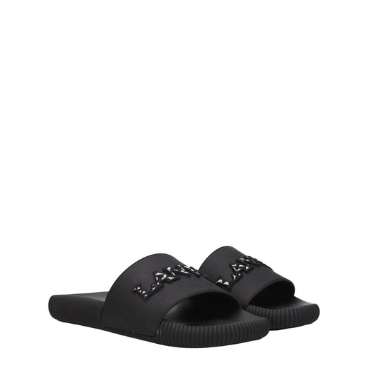 Pantuflas Lanvin de Algodón Negro