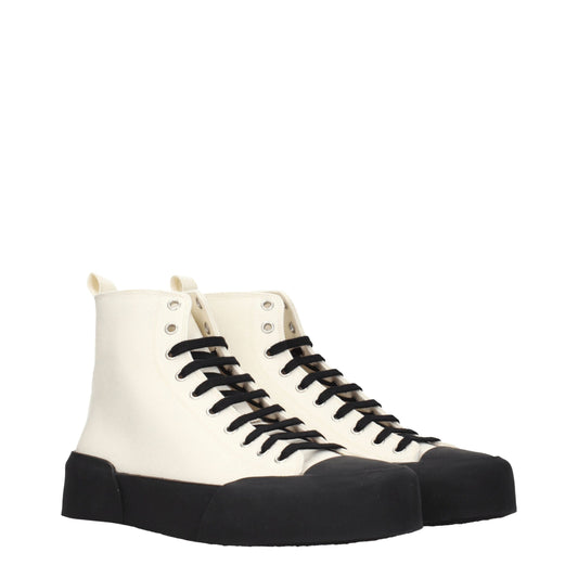 Zapatillas Altas Jil Sander de Tela Beige