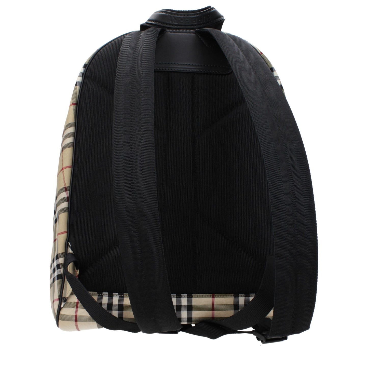Burberry Beige Canvas Backpack Casual Style And Large Capacity