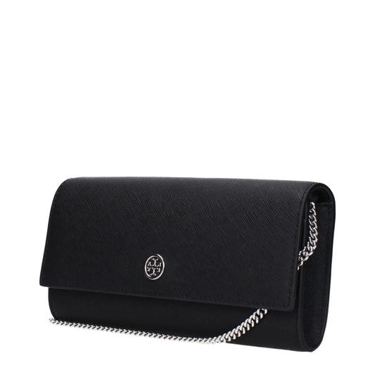 Bolso de mano Tory Burch de cuero negro