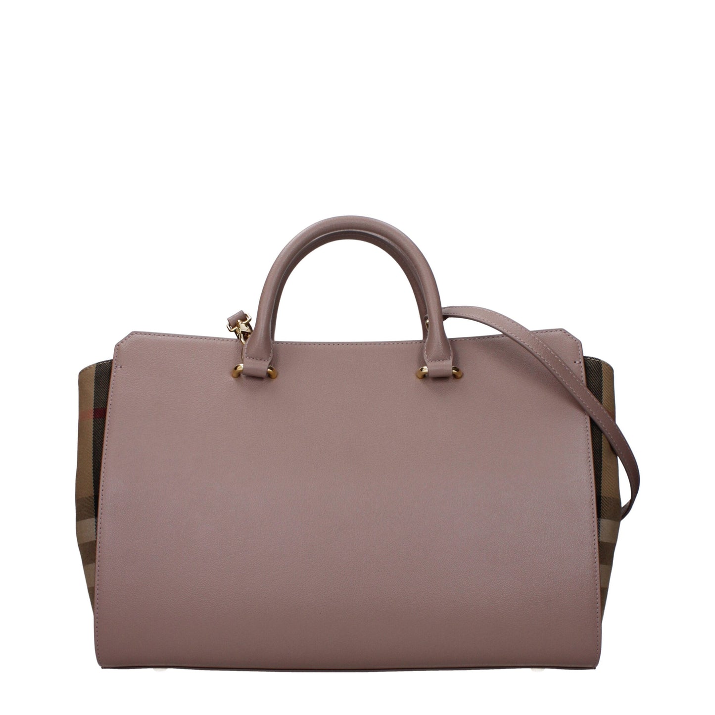 Bolso de cuero gris Burberry