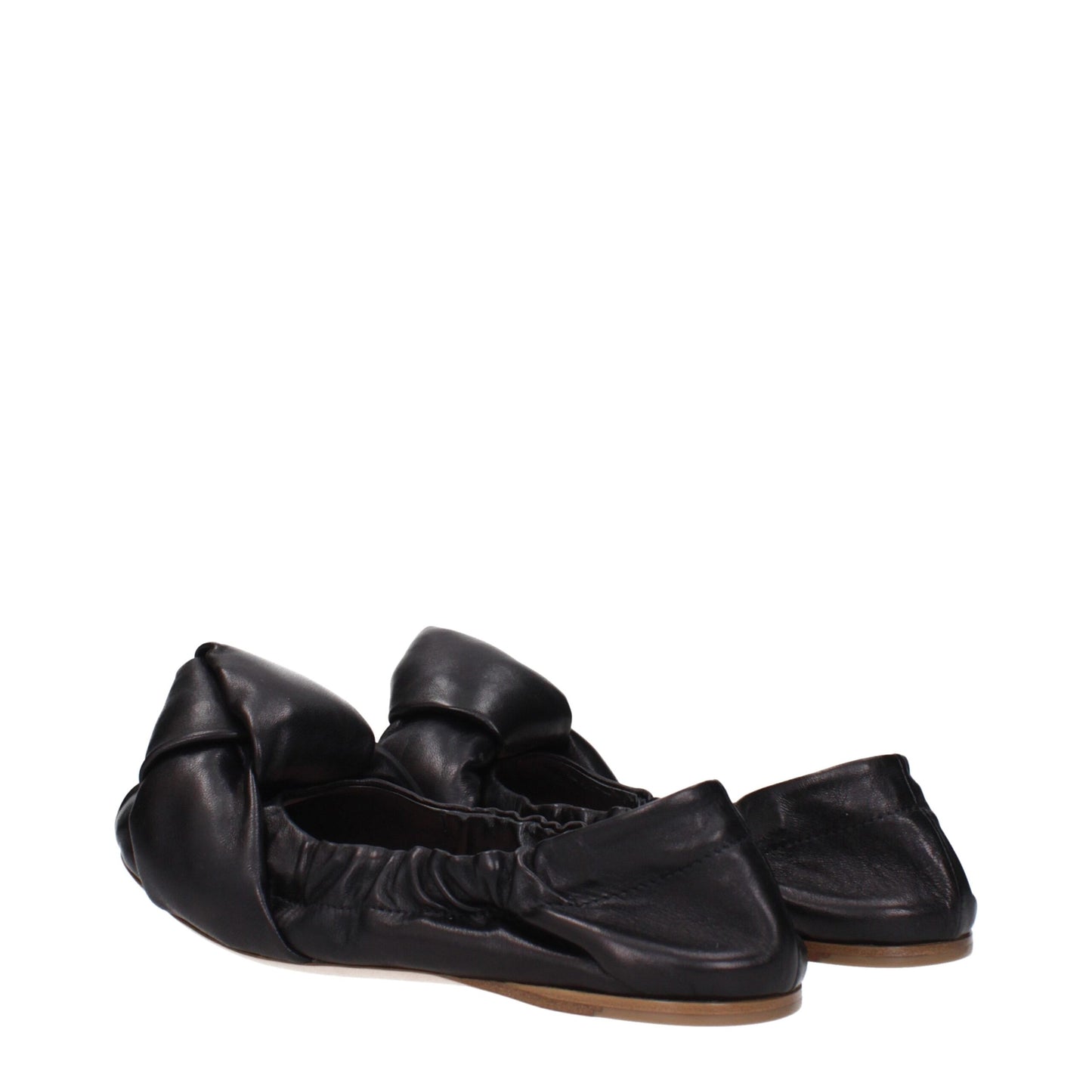 Bailarinas Miu Miu de cuero negro