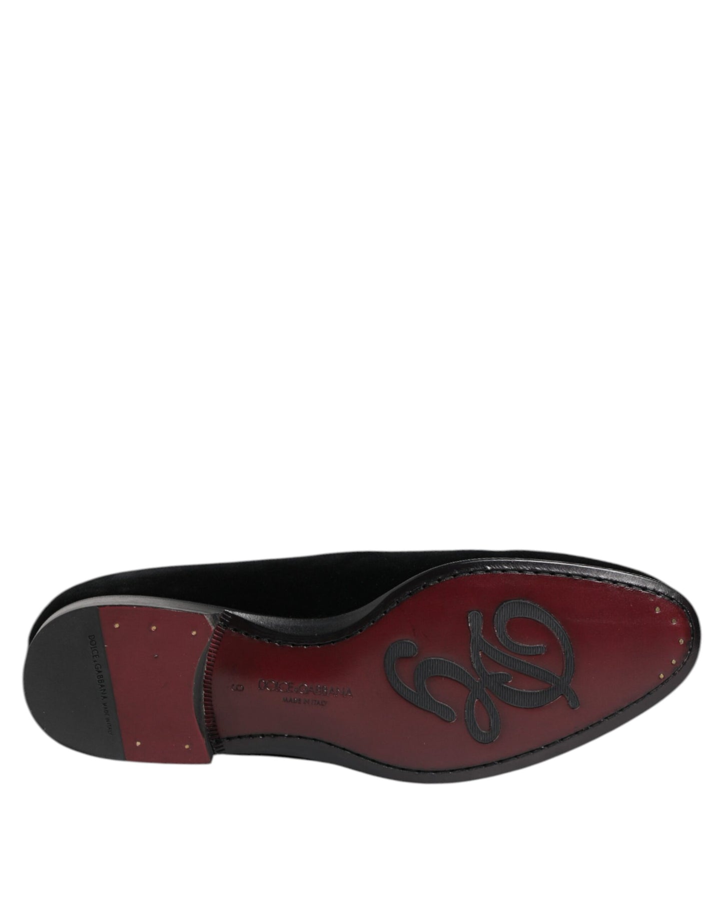 Mocasines de terciopelo negro Dolce & Gabbana Zapatos de vestir formales para hombre
