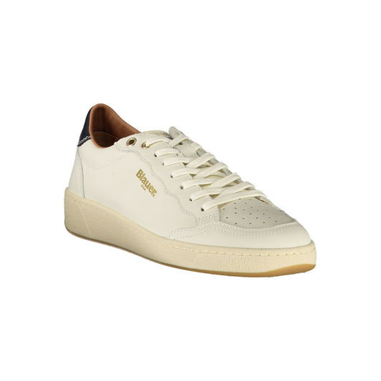 Zapatillas Blancas de Cuero para Mujer Blauer
