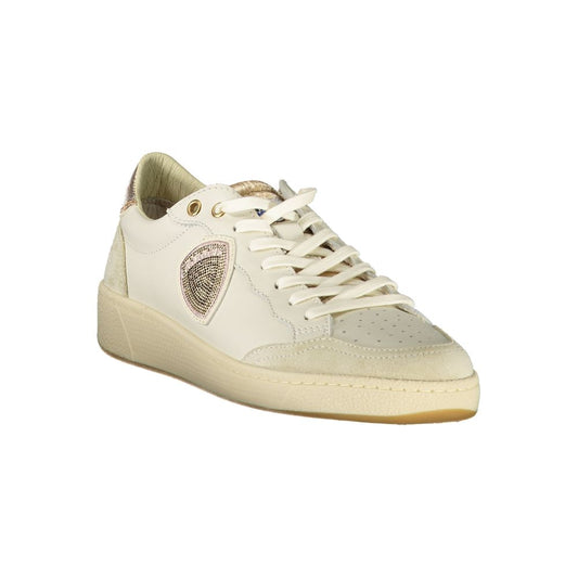Zapatillas Blancas de Cuero para Mujer Blauer