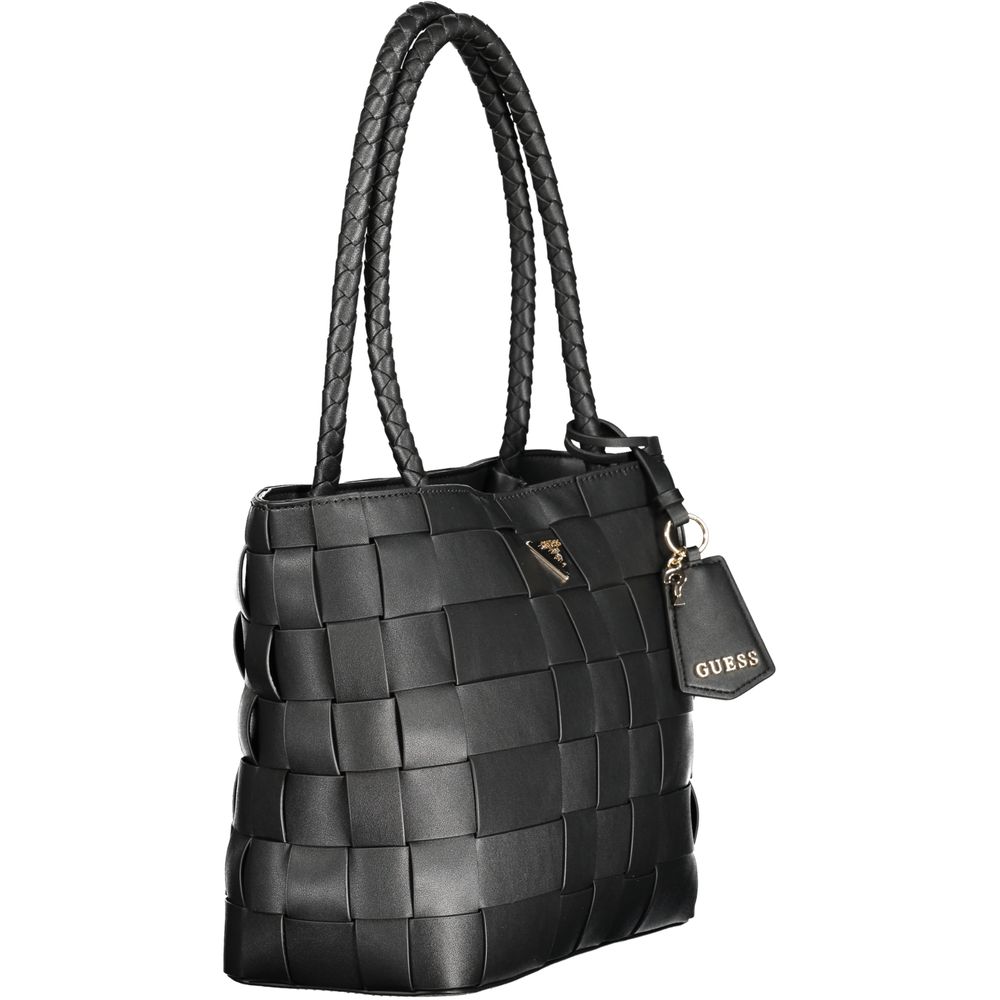 Guess Jeans Nero Poliuretano Bolso de Mujer