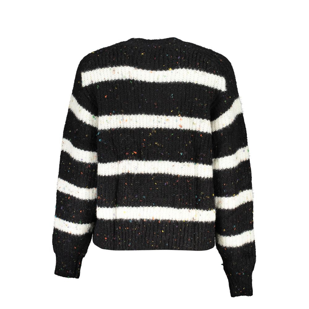 Jersey de cuello alto negro de acrílico para mujer Desigual