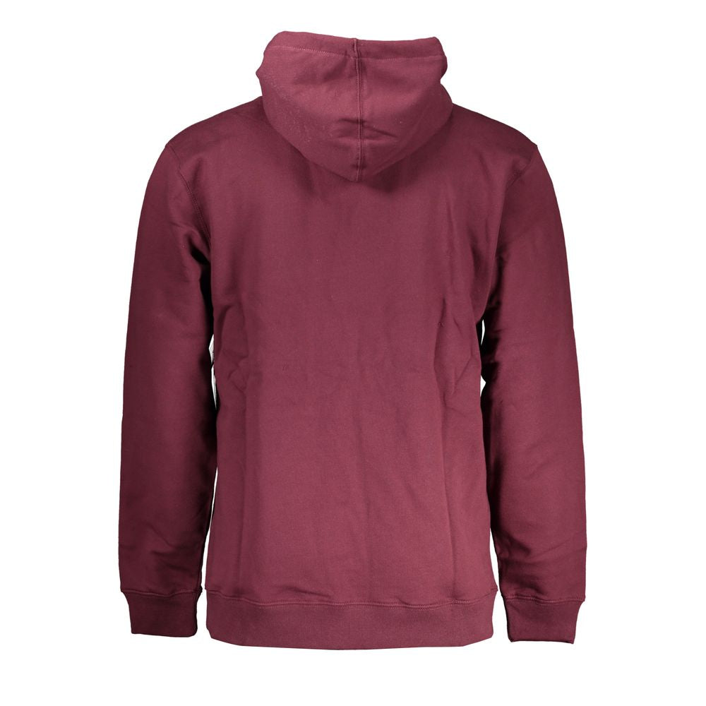 Sudadera roja de algodón con capucha para hombre Vans