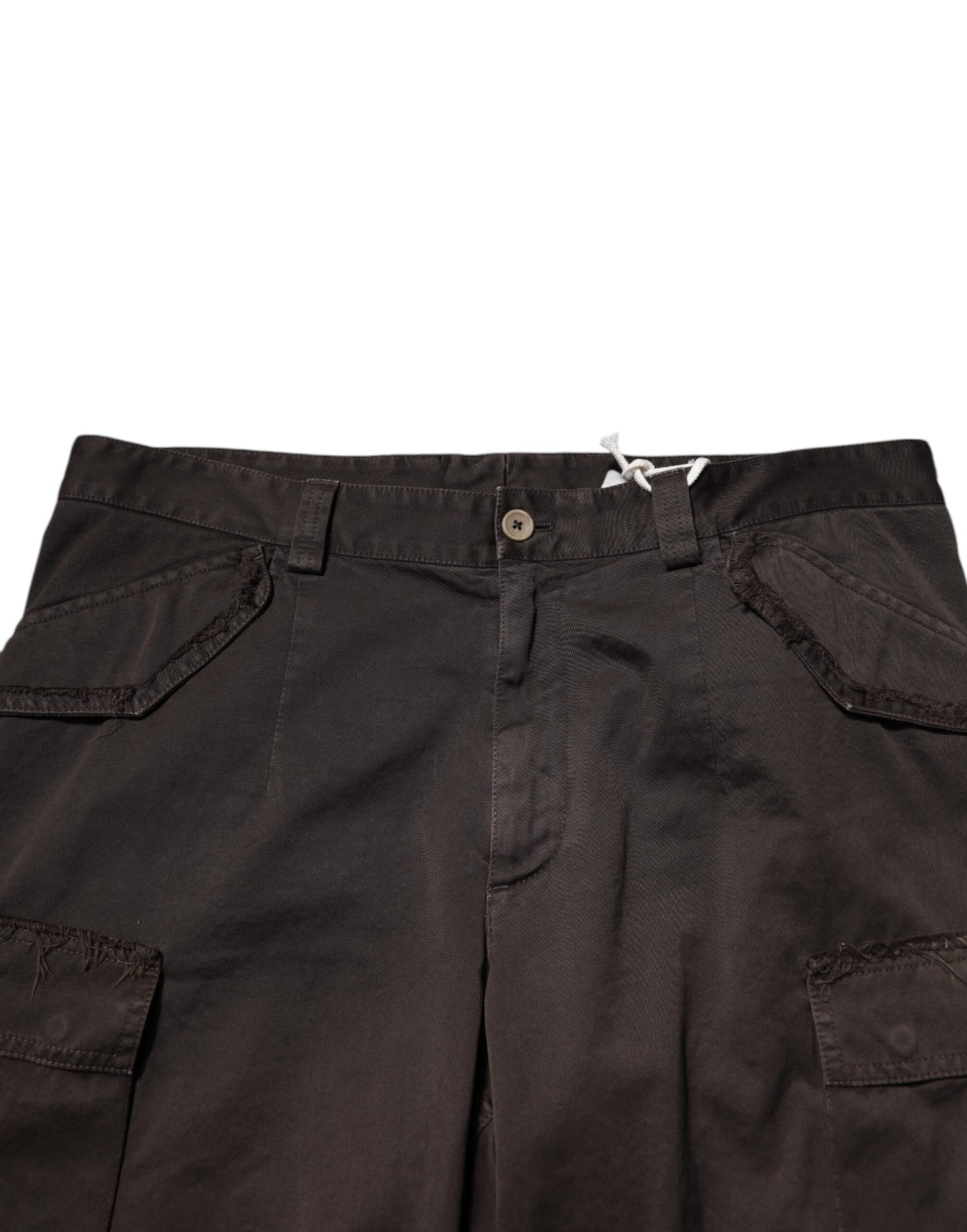 Dolce & Gabbana Pantalones de Hombre Cargo Elásticos de Algodón Marrones