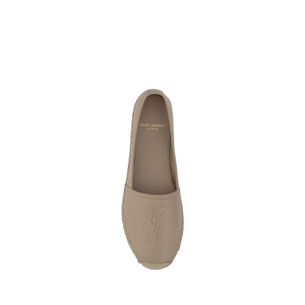 Alpargatas Saint Laurent de cordero beige Ovis Aries Aries