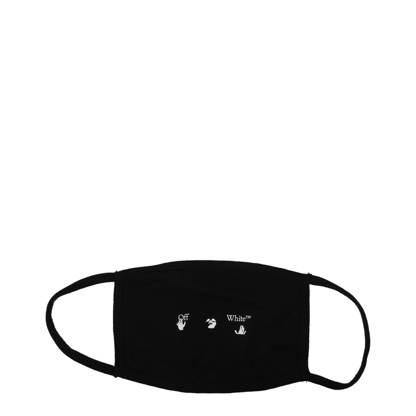 Mascarilla de algodón negra Off-White
