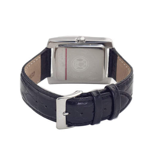 Reloj de vestir de cuero negro Time Force