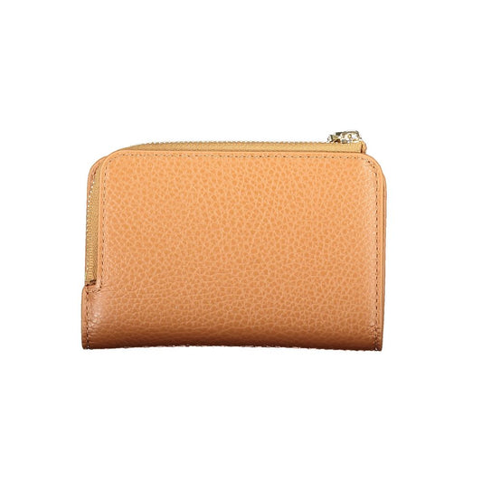 Billetera de mujer de piel marrón Coccinelle