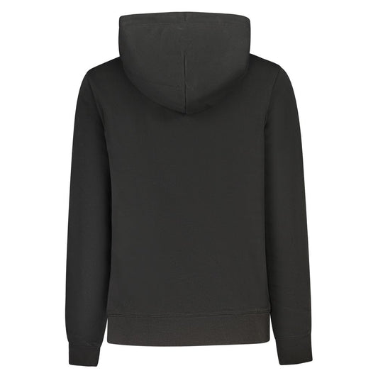 Sudadera con capucha de algodón negra para mujer Tommy Hilfiger