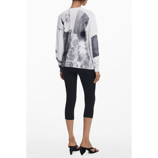 Jersey de viscosa blanco Desigual para mujer