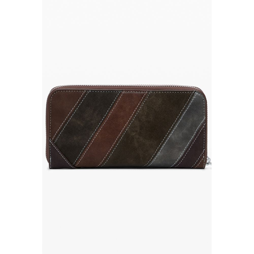 Cartera Desigual de Poliuretano Marrón para Mujer