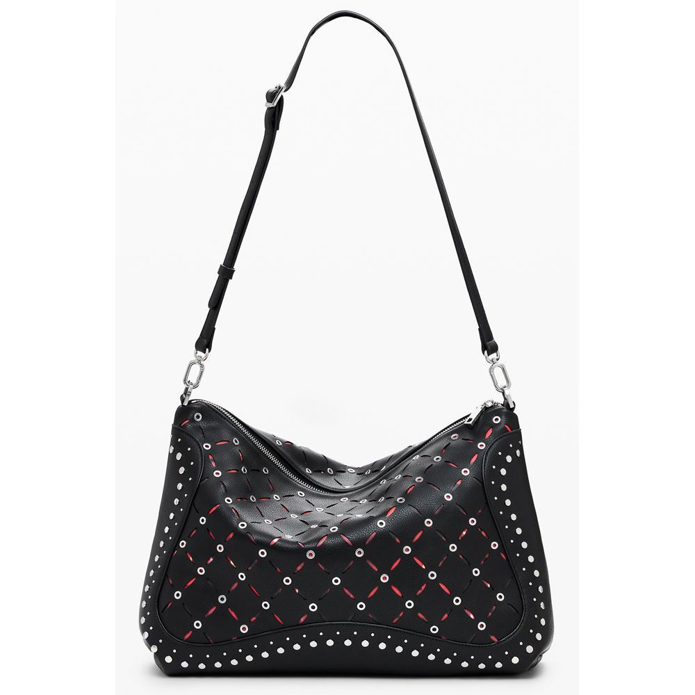 Bolso Mini Desigual de Poliuretano Negro para Mujer