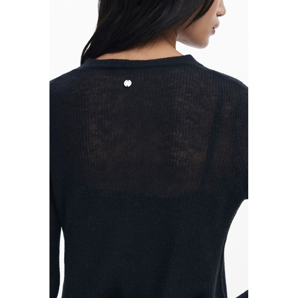 Vestido Desigual de poliéster negro para mujer