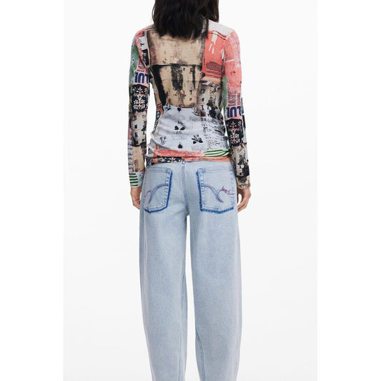 Jersey de mujer de viscosa Desigual Rosa