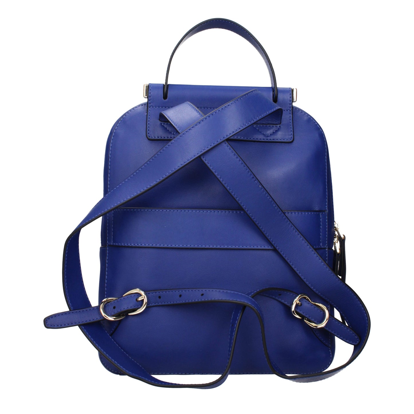 Mochila Piquadro de cuero azul