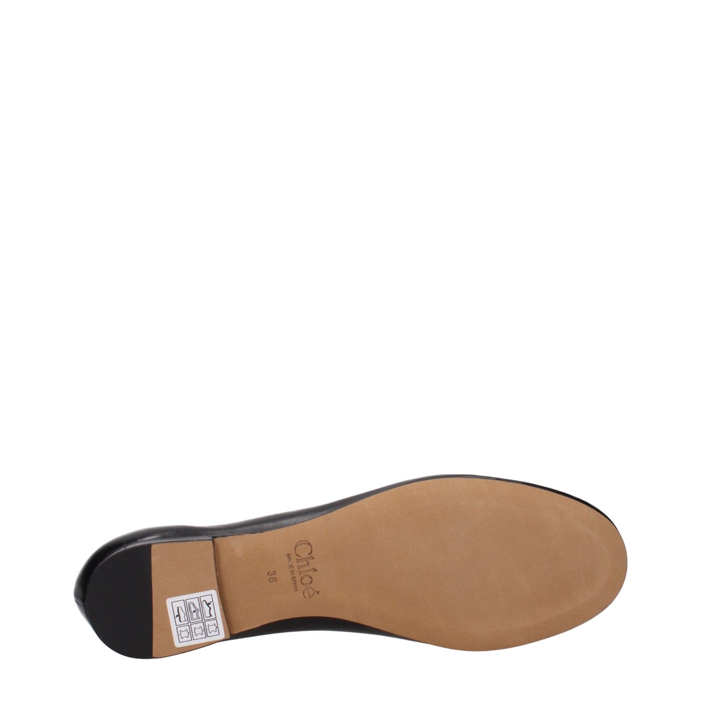Bailarinas Chloé de cuero negro