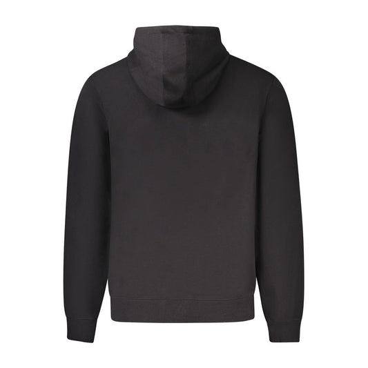 Sudadera con capucha Guess Jeans de algodón orgánico negra para hombre