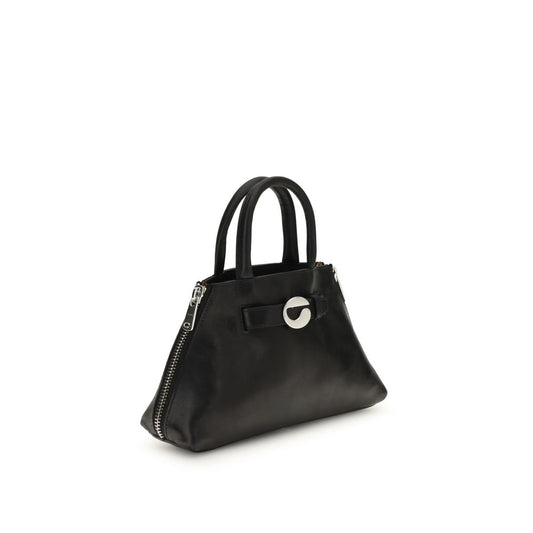 Bolso de hombro Coperni de piel de becerro negra Bos Taurus