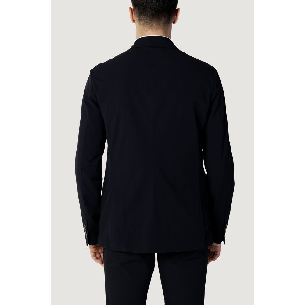 Blazer bleu en coton Armani Exchange