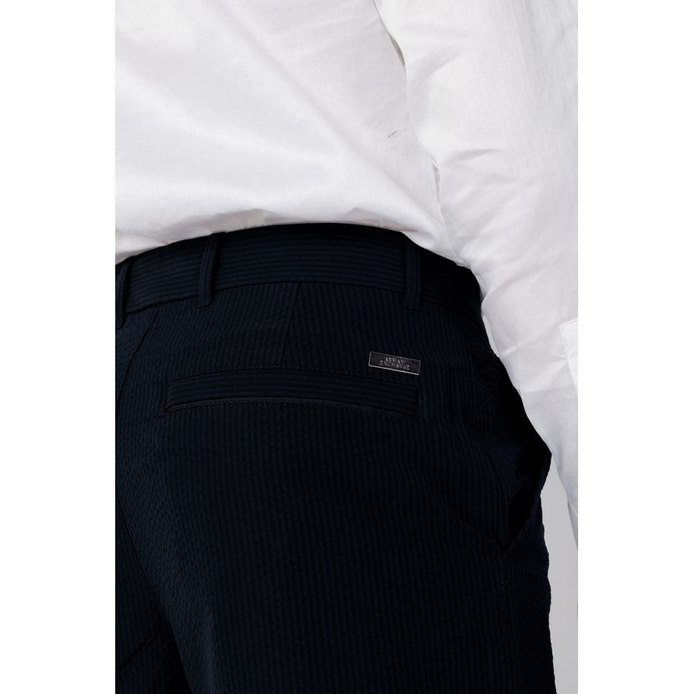 Pantalones informales de algodón azules Armani Exchange
