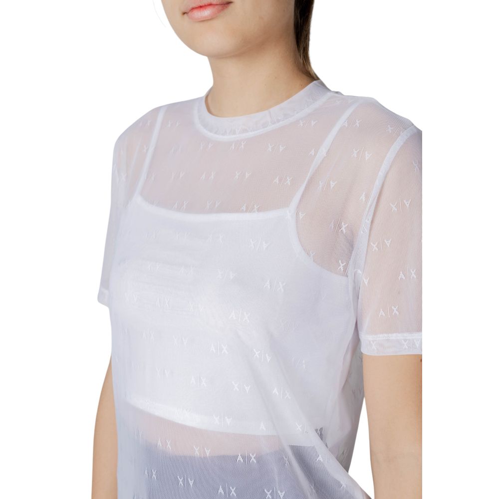 Camiseta blanca de poliamida Armani Exchange