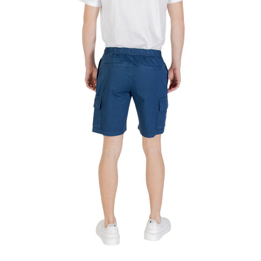Shorts Bermuda en Coton Bleu Hugo Boss