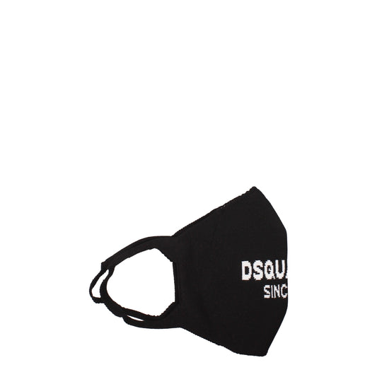 Mascarilla facial de polipropileno negro Dsquared²