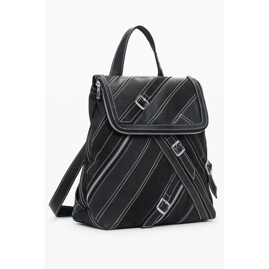 Desigual Black Polyurethane Women's Backpack